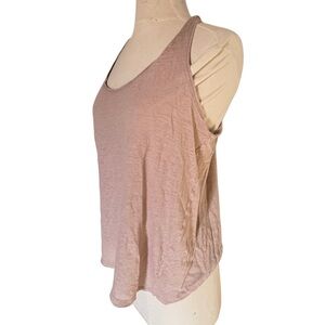 Halogen Women's beige tan Sleeveless Top tank Medium cotton